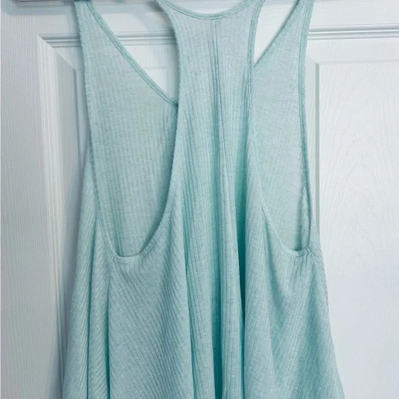 Free People Intimates Light Blue Ribbed Tank size Small - Picture 5 of 5